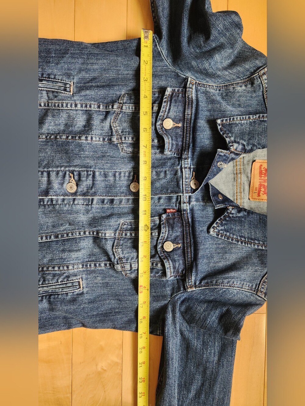 Levi Strauss Trucker Jean Jacket Cotton - Large - Picture 6 of 7